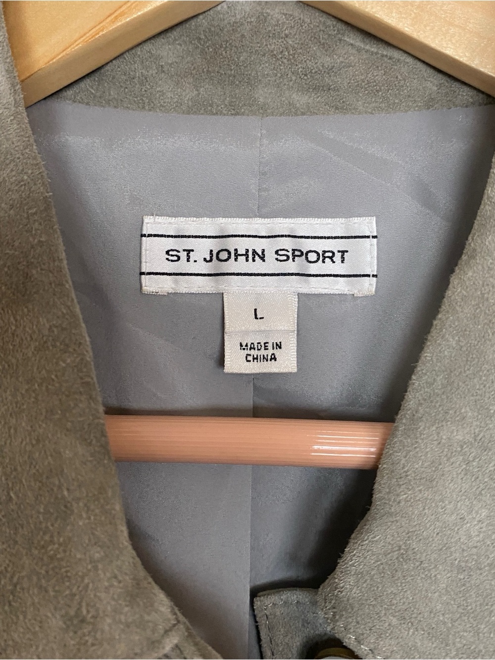St John Sport GOAT Suede Jacket Sz L - Picture 4 of 8